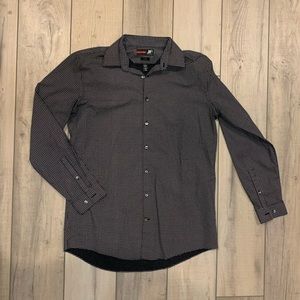 Black and white dress shirt